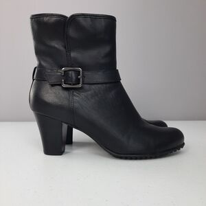 Clarks Black Heeled Boots